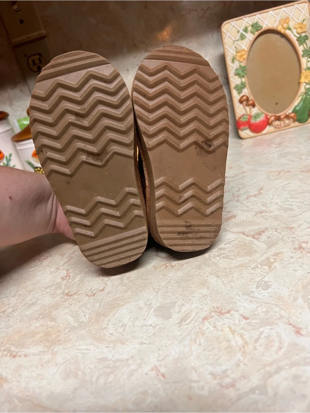 Kids Brown Suede Slip-On Shoes